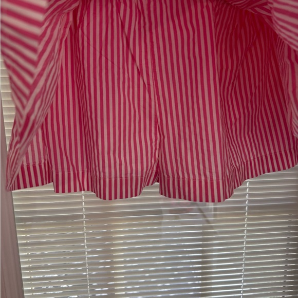 Celandine Pink and White Striped Smocked Romper - Picture 2 of 6
